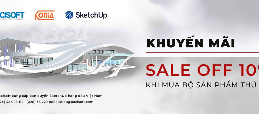 Nâng cấp thiết kế với Ưu Đãi khủng từ SketchUp: Giảm 10% khi mua bộ thứ 2