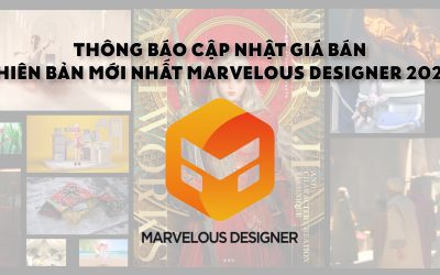 Thông báo cập nhật giá bán phiên bản mới nhất Marvelous Designer 2024