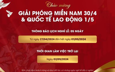 Thông báo nghỉ Lễ 30/4 và 1/5 năm 2024 – PACISOFT Vietnam