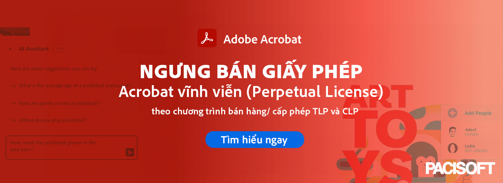 acrobat ngưng cấp phép bản quyền vĩnh viễn