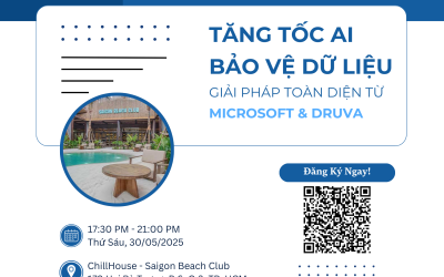 [Đăng ký tham dự] Event: Tăng tốc AI – Bảo vệ dữ liệu cùng Microsoft & Druva