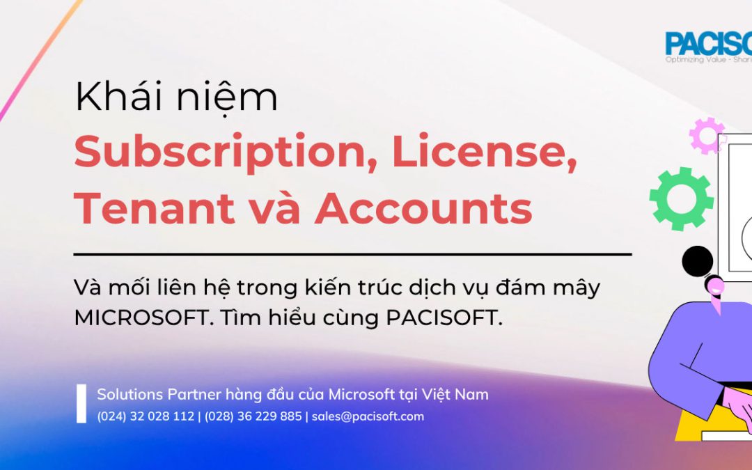 Khái niệm Subscription, License, Tenant và Accounts trong dịch vụ đám mây Microsoft | PACISOFT