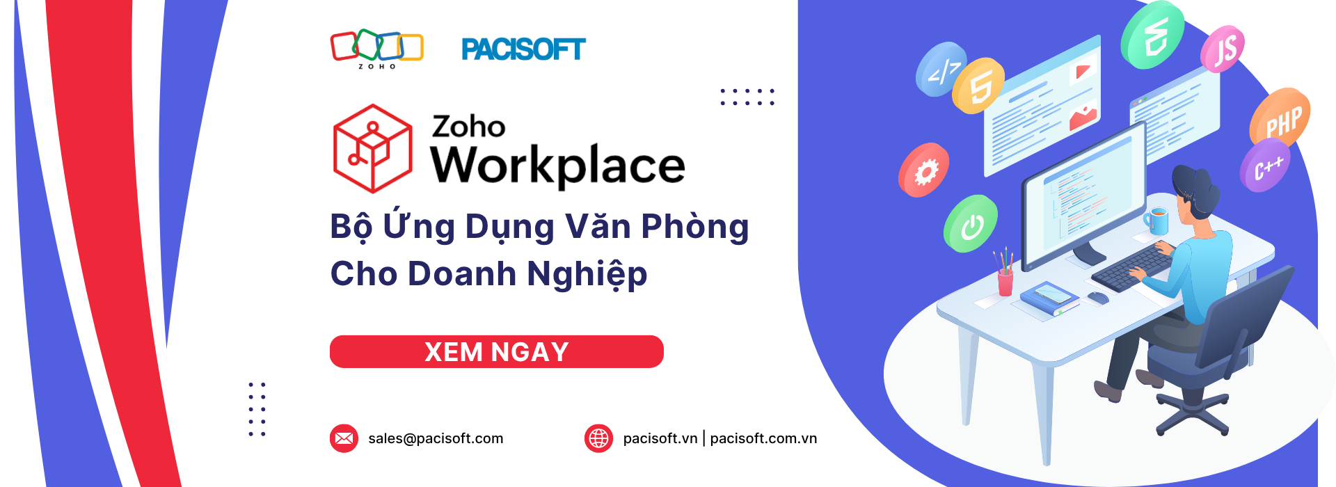 Zoho Workplace cho doanh nghiệp - Mua bản quyền phần mềm chính hãng tại Pacisoft