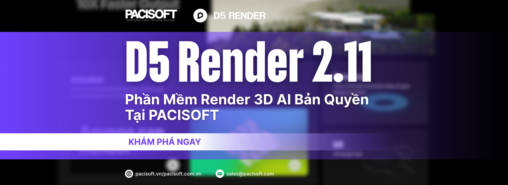 D5 Render 2.11 - Phần Mềm Render 3D AI Bản Quyền Tại PACISOFT