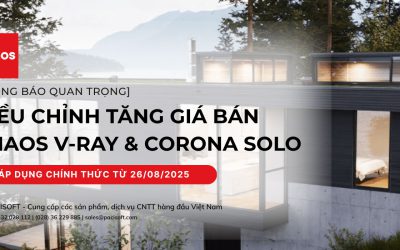 [THÔNG BÁO QUAN TRỌNG] Giá Chaos V-Ray & Corona Solo tăng từ 26/08 – Mua ngay!