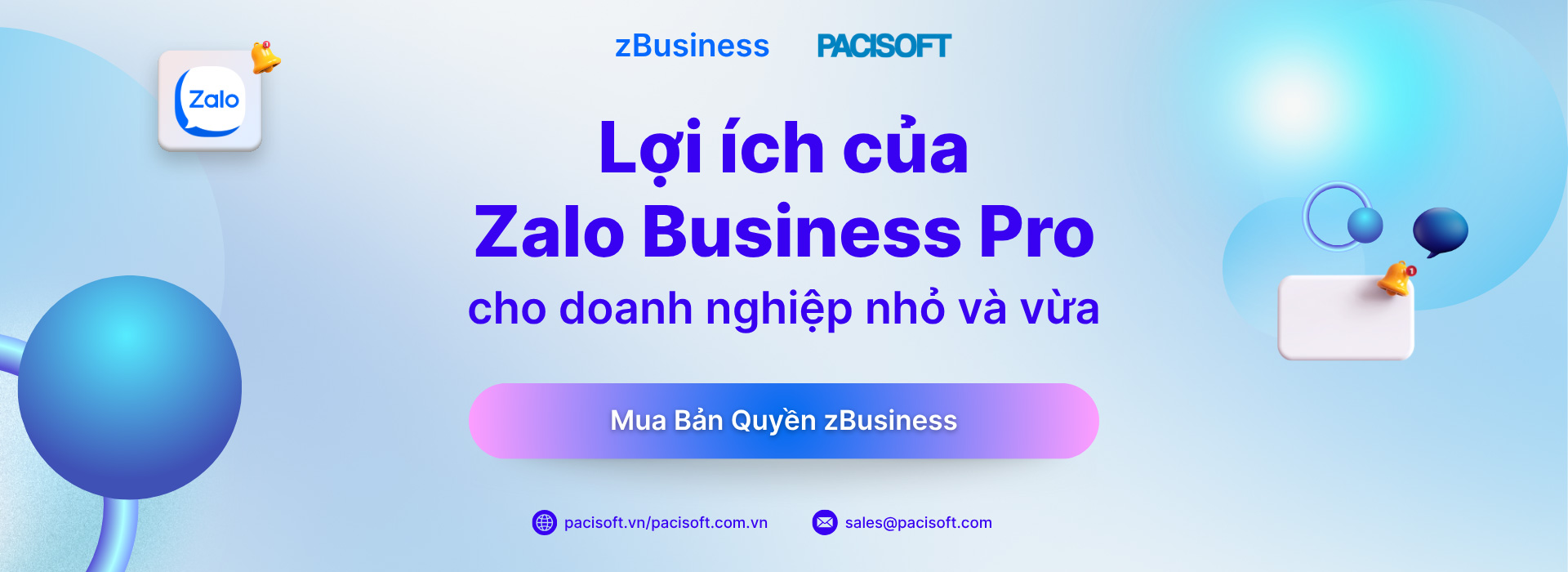 Lợi ích Zalo Business Pro bản quyền cho doanh nghiệp nhỏ và vừa