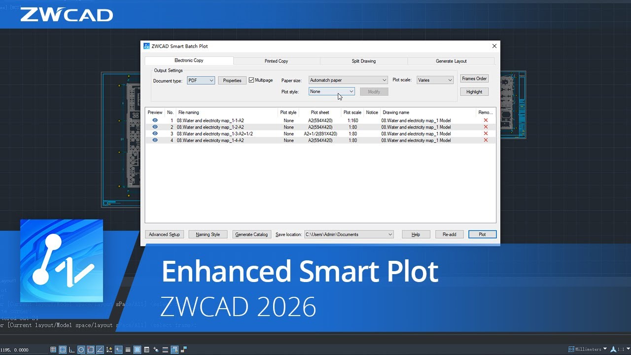 ZWCAD 2026 ENHANCED SMART PLOT