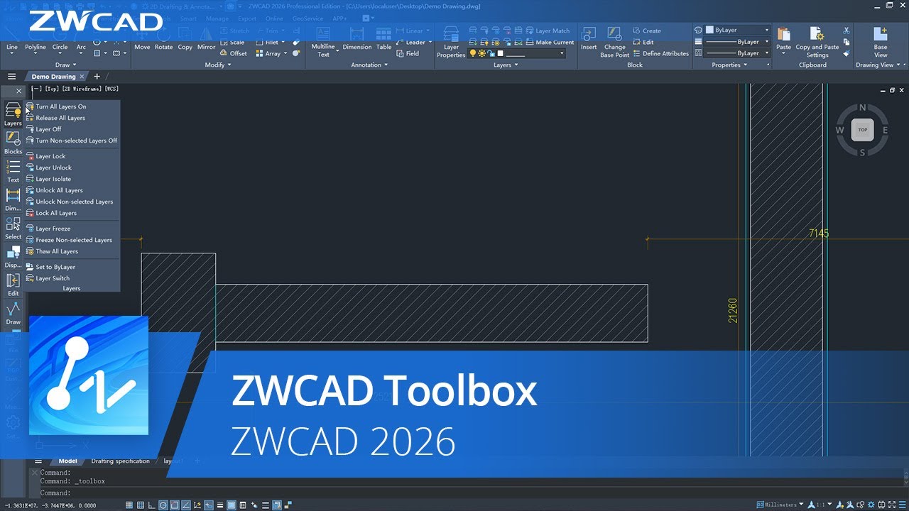 ZWCAD 2026 ZWCAD TOOLBOX
