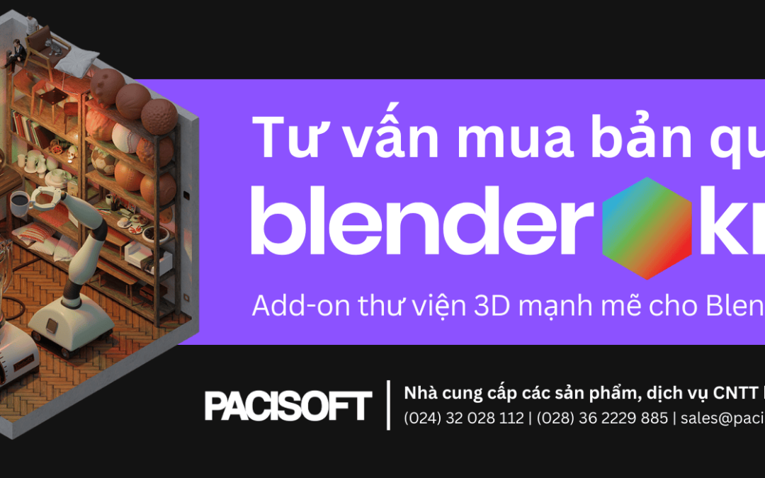 Tư vấn mua BlenderKit: Add-on thư viện 3D mạnh mẽ cho Blender