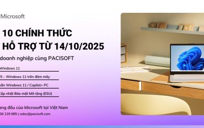 Windows 10 kết thúc hỗ trợ 14/10/2025 – Lộ trình nâng cấp doanh nghiệp cùng Pacisoft