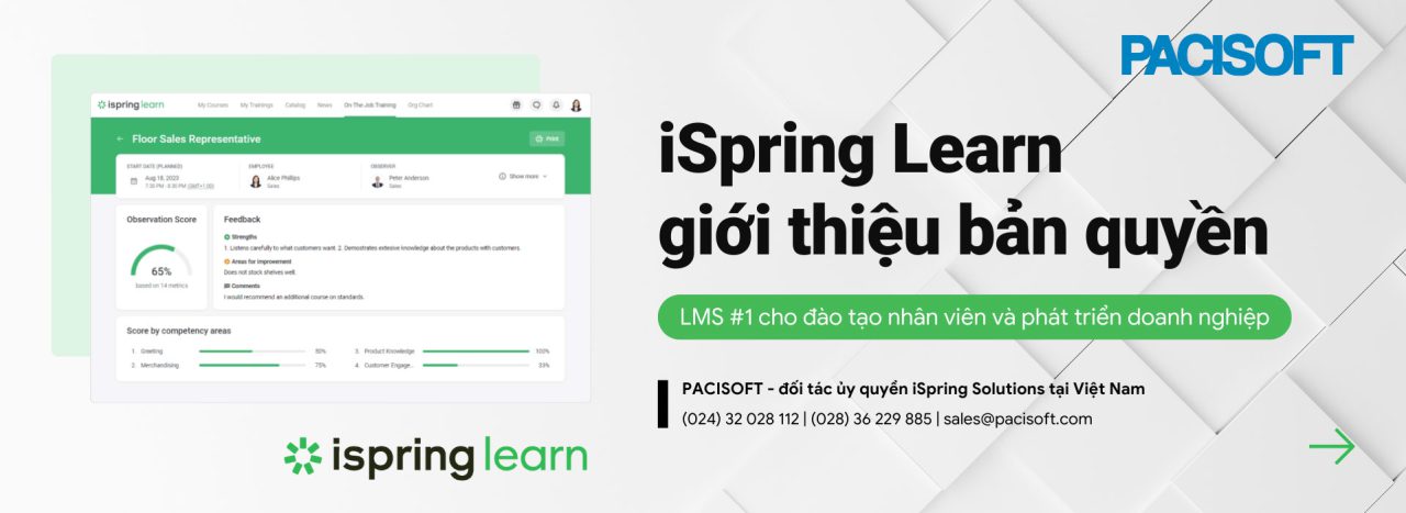 Khám phá iSpring Learn bản quyền – Nền tảng LMS tối ưu cho đào tạo nội bộ