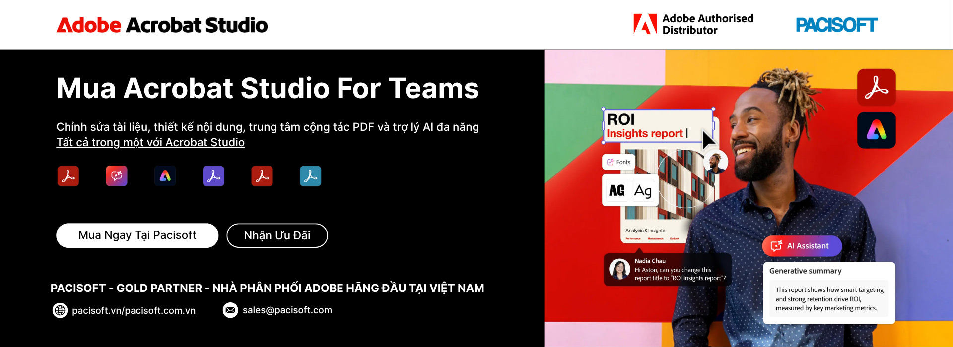 Acrobat Studio For Teams - Mua Acrobat Studio Bản Quyền Tại Pacisoft