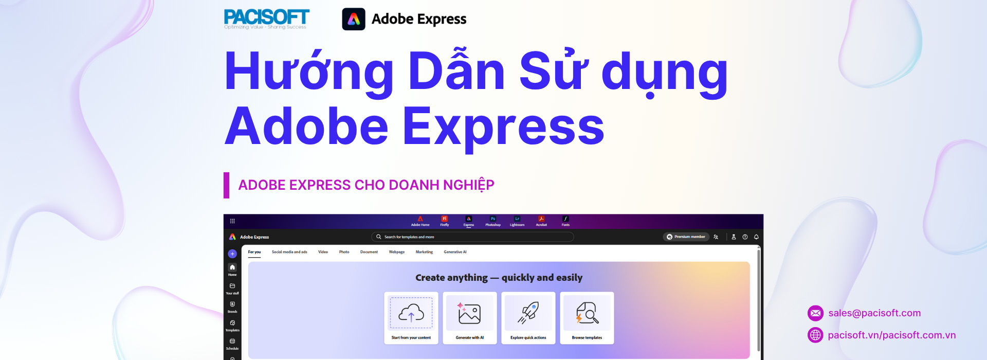 HƯỚNG DẪN SỬ DỤNG ADOBE EXPRESS