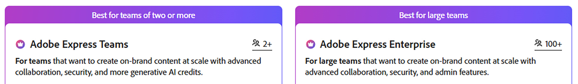 so sánh adobe express