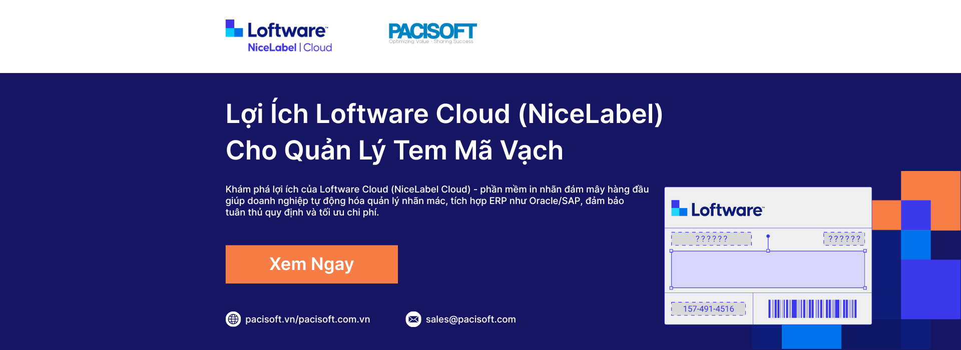 Lợi Ích Loftware Cloud (NiceLabel) Cho Quản Lý Tem Mã Vạch