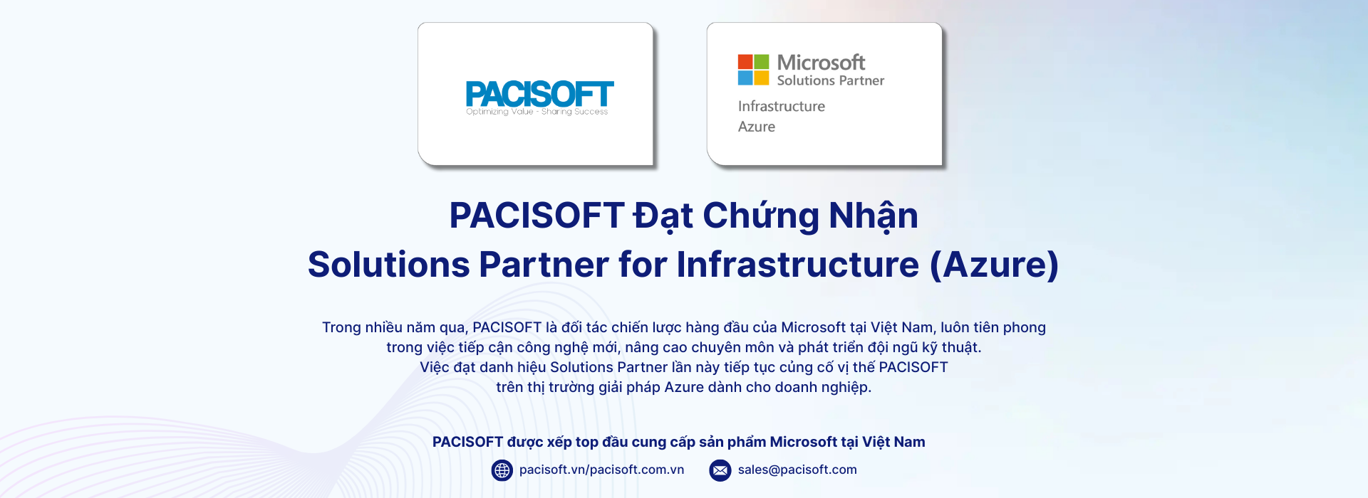PACISOFT – Microsoft Solutions Partner Infrastructure (Azure)
