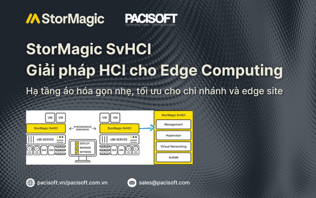 StorMagic SvHCI – Giải Pháp Hạ Tầng Hội Tụ (HCI) Cho Edge Computing | Pacisoft