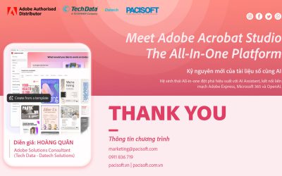 [RECAP] Webinar Adobe Acrobat Studio: The All-In-One Platform Ngày 16.04.2026