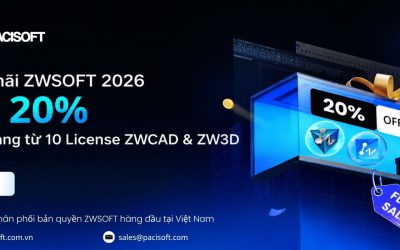 Khuyến mãi ZWSOFT 2026: Giảm 20% cho đơn hàng từ 10 License ZWCAD & ZW3D