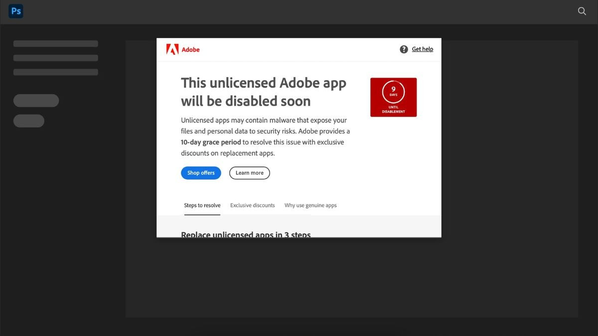 Adobe bản quyền tránh vi phạm
