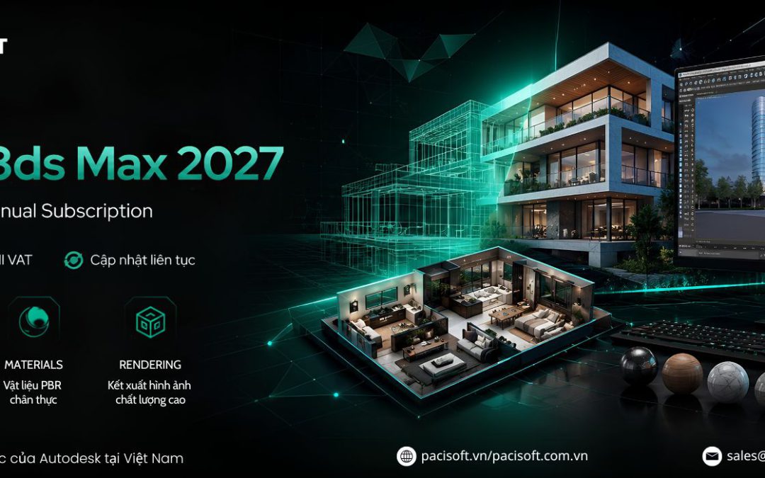 Phần mềm Autodesk 3ds Max 2027 Commercial Single-user Annual Subscription chính hãng Full VAT