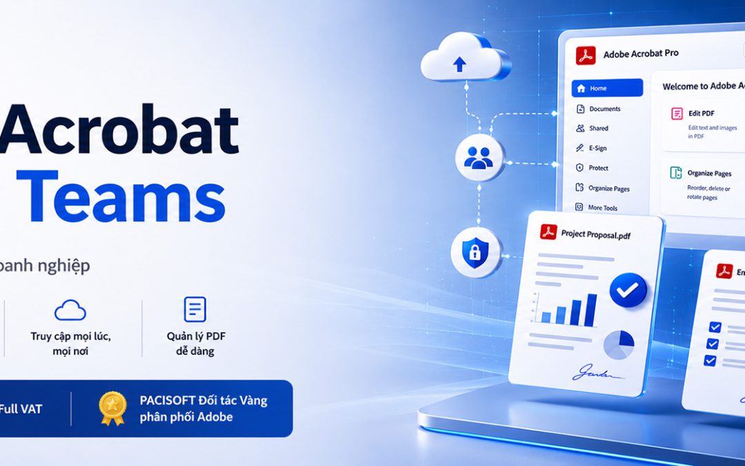 Bản quyền phần mềm Adobe Acrobat Pro for Teams – All Platforms Multi Asian Languages Subscription chính hãng Full VAT