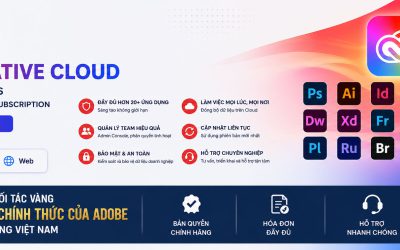 Bản quyền phần mềm Adobe Creative Cloud Pro for Teams All Apps Multiple Platforms Annual Subscription chính hãng Full VAT