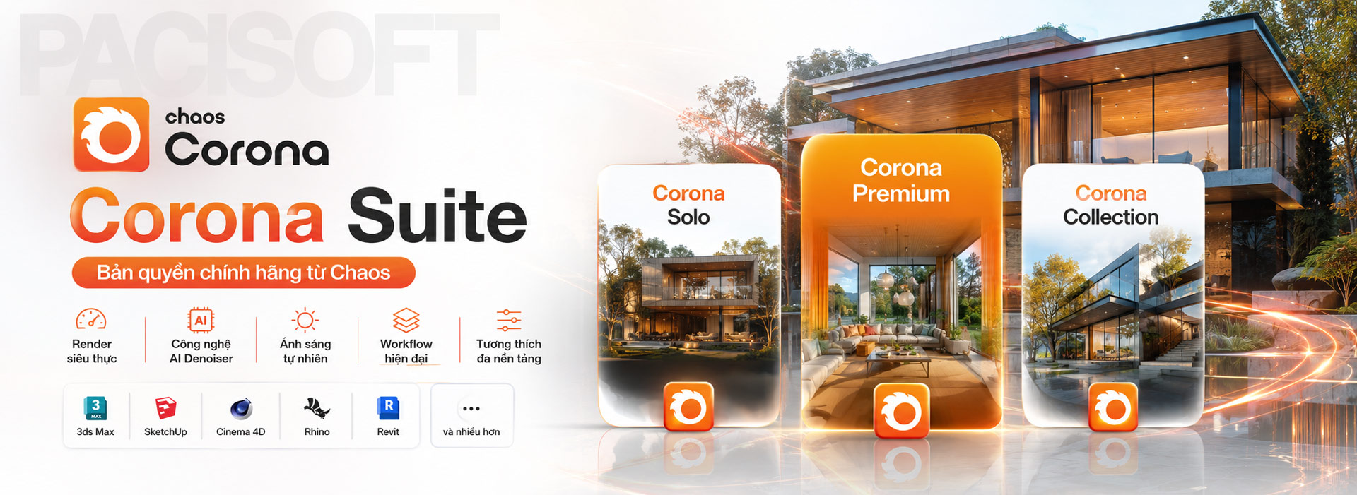 Corona Suite Bản Quyền Báo Giá Corona Solo, Premium, Collection Corona Suite Bản Quyền Báo Giá Corona Solo, Premium, Collection