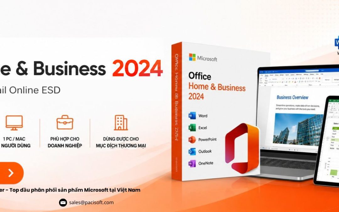 Phần mềm Office Home & Business 2024 All Lng APAC EM Retail Online ESD