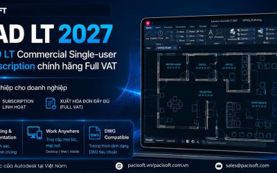 Phần mềm AutoCAD LT Commercial Single-user 1-Year |  3-Year Subscription chính hãng Full VAT AutoCAD LT 2027