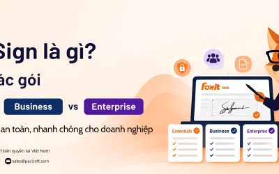 Foxit eSign là gì? So sánh các gói Essentials, Business và Enterprise
